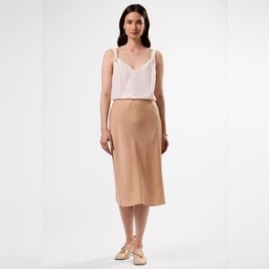 Amour Vert Stretch Silk Skirt